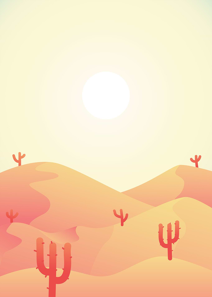 Early Morning on Desert