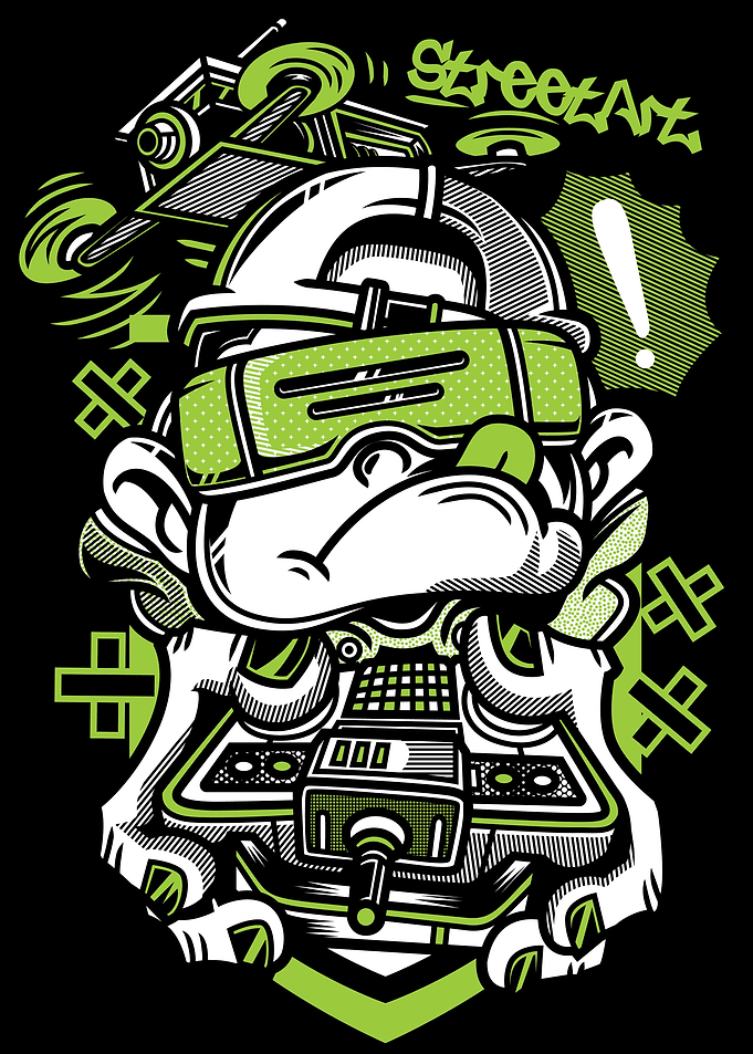 Dog Robot Rockstar Funk