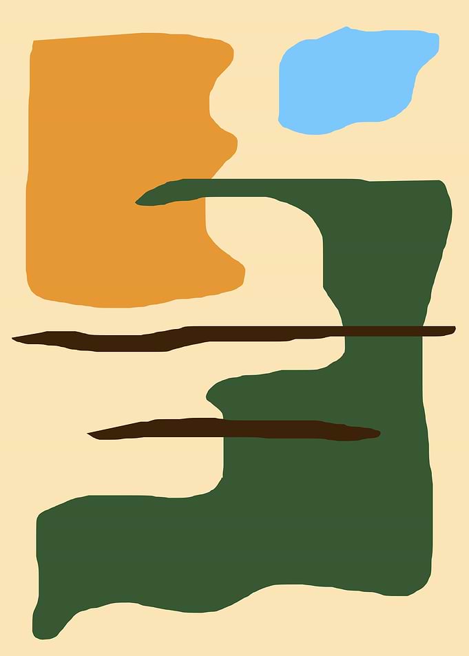 Number 010 abstract shapes