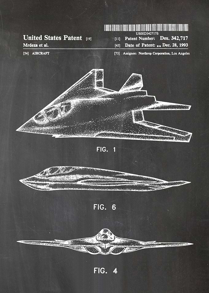 18 Stealth Aircraft Paten