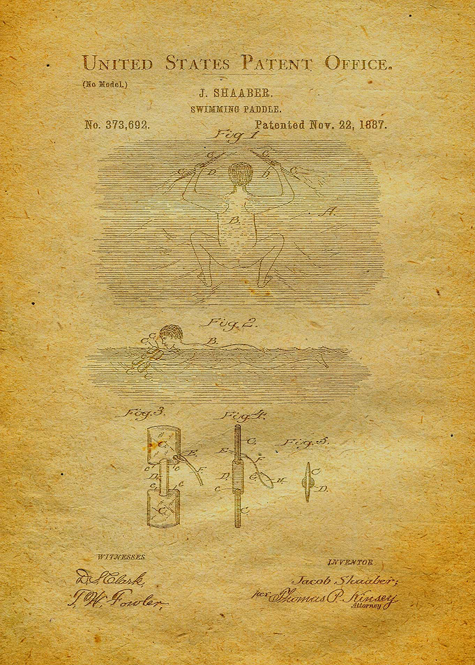 76 Swimming Paddle Patent
