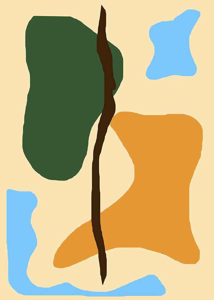 Number 008 abstract shapes