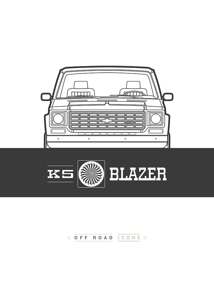 Blazer K5 lines badge