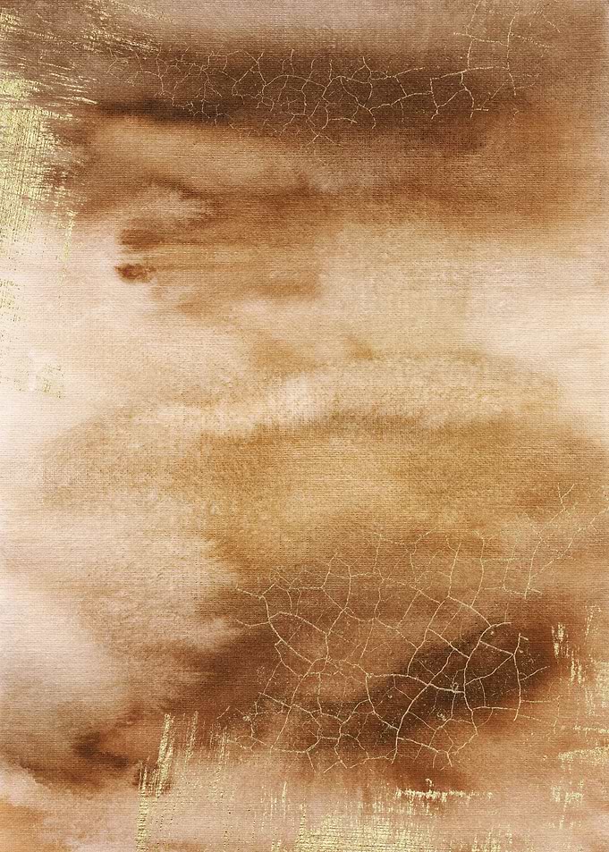 Ocher Gold Abstract 04