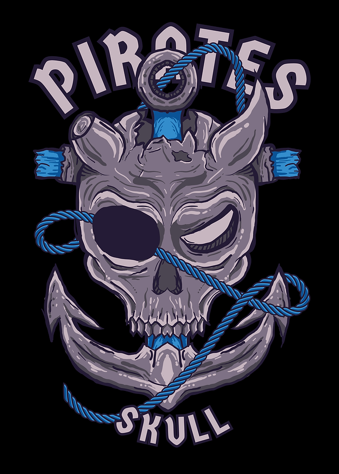 Pirate Head Skull Scary