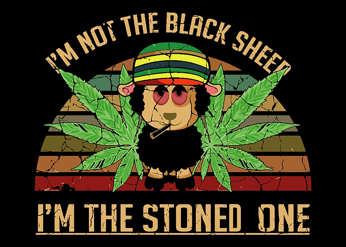 Sheep Stoned Hippie Stoner