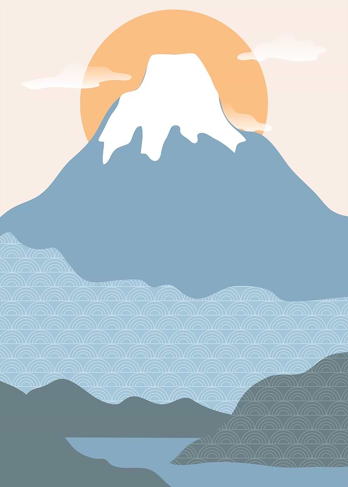 Sunset on Fuji