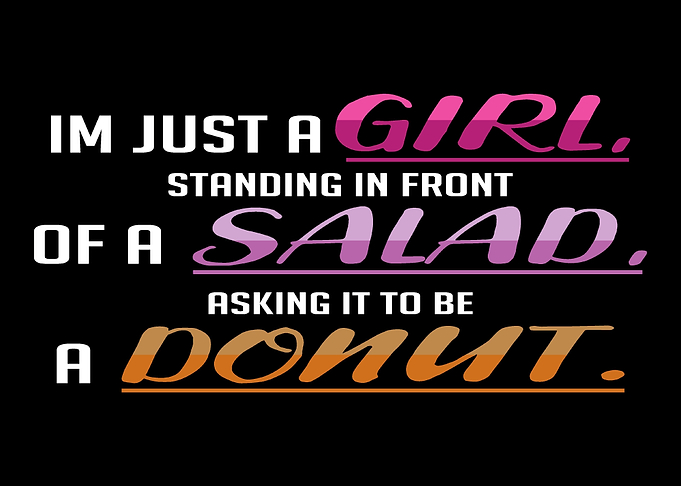 Girl Salad Donut Skinny Gi