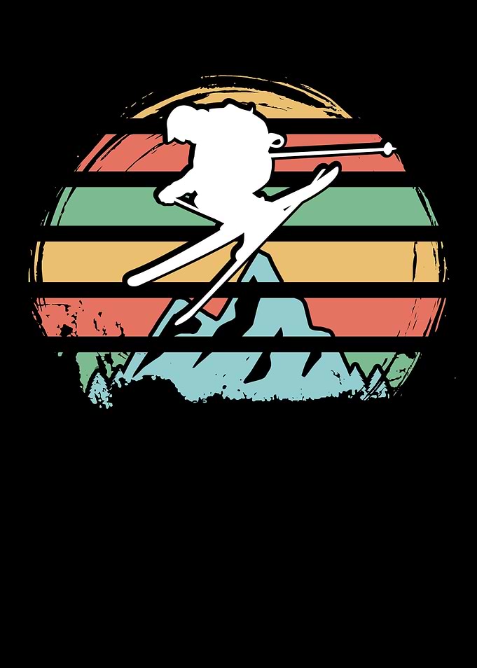 Skiing Retro