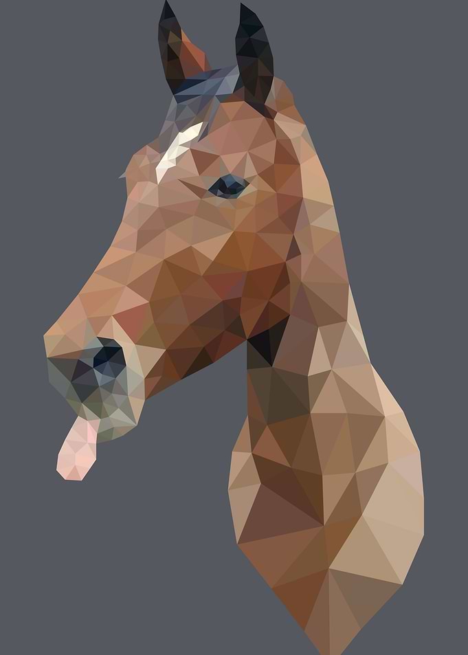 Trotting horse