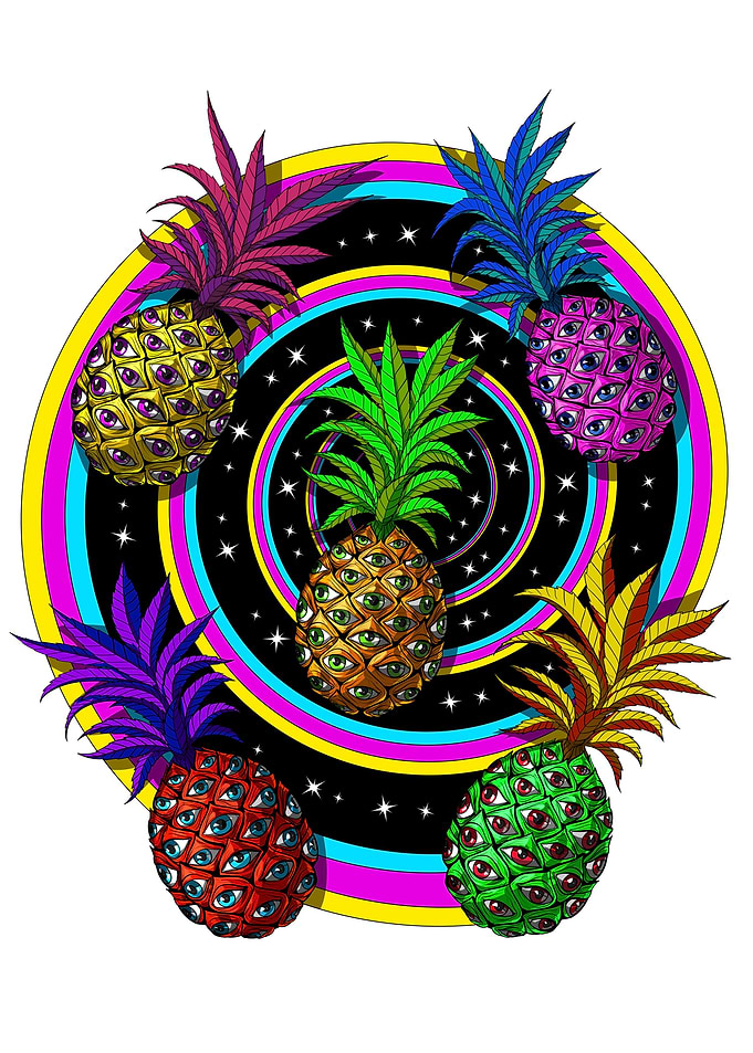 Psychedelic Pineapples