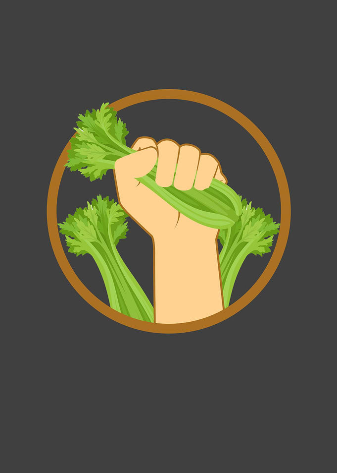 Celery in the hand