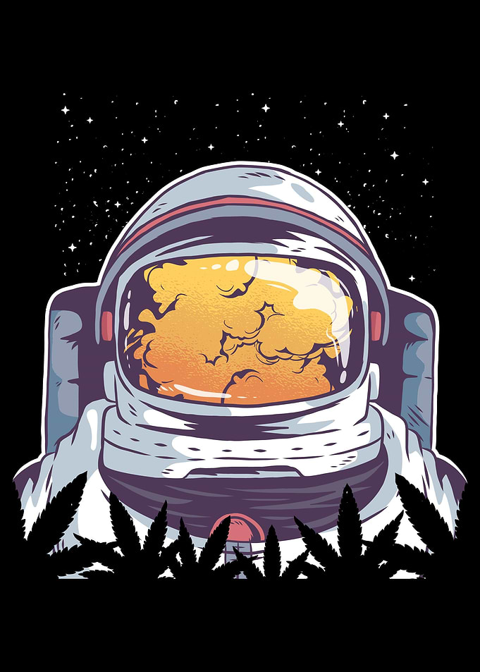 Astronaut Cannabis Cosmos