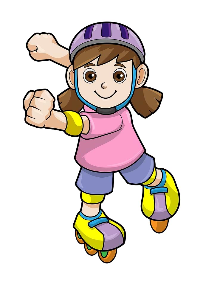 Girl Skater Inline Skates