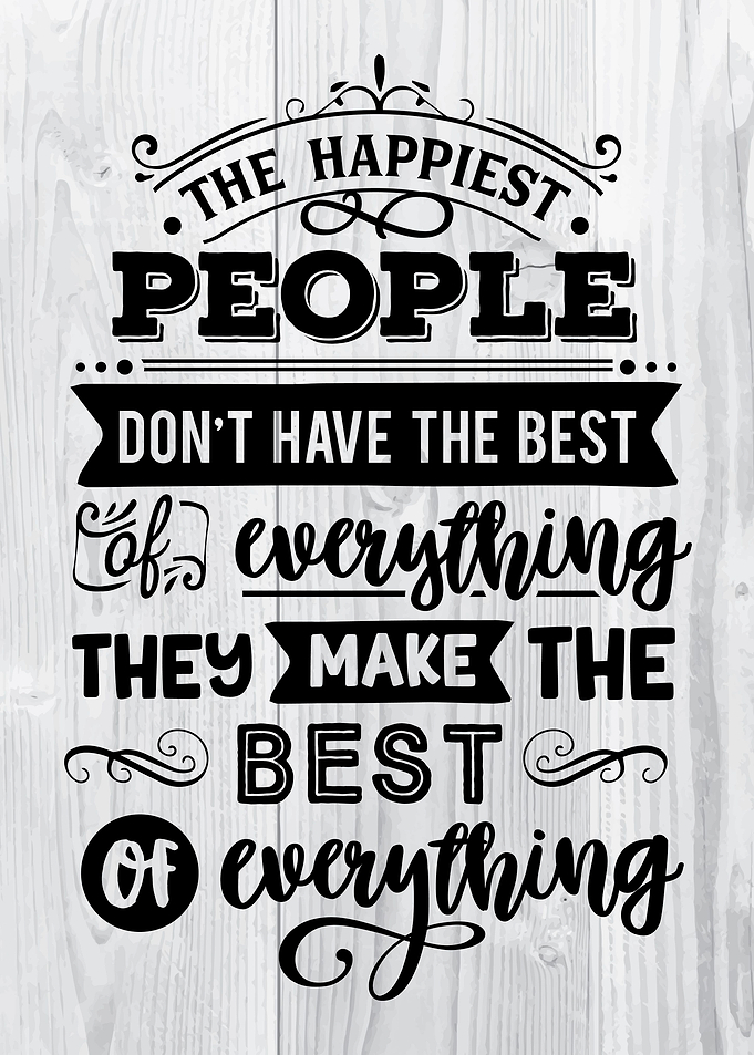 The happiest people dont h