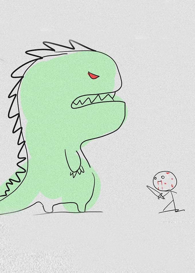 cute monster illustration