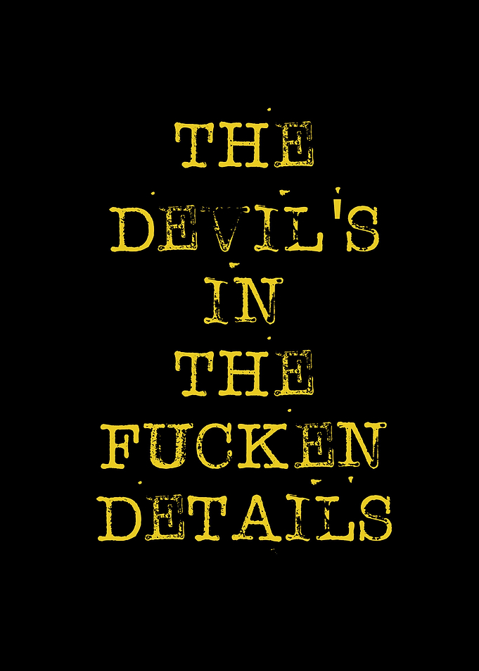 Devil in the details