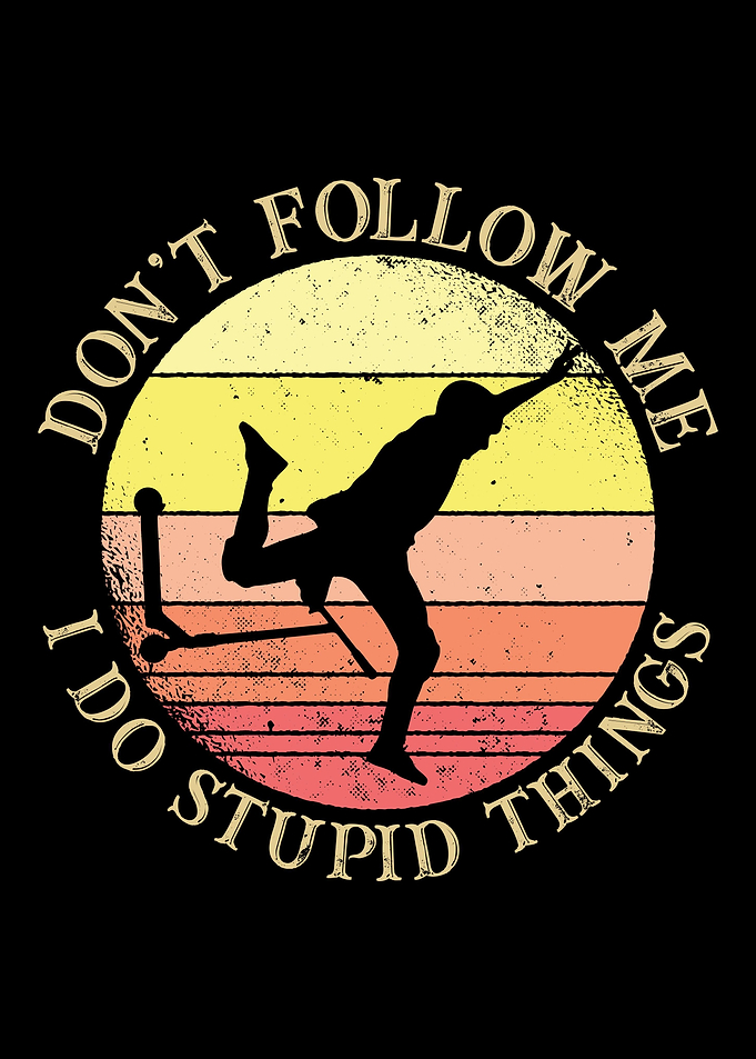 Dont Follow Me I Do Stupi