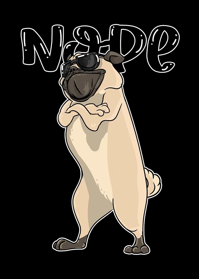 Nope Pug Funny Nope