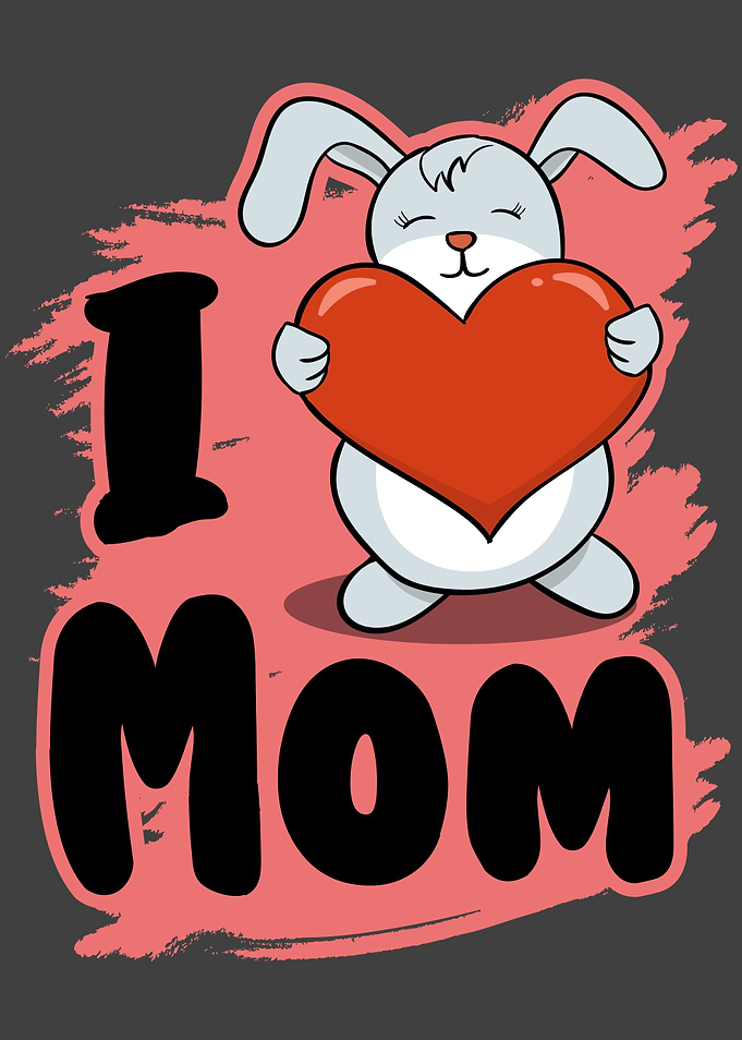 Sweet rabbit heart his
