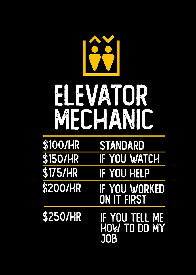 elevator mechanic funny