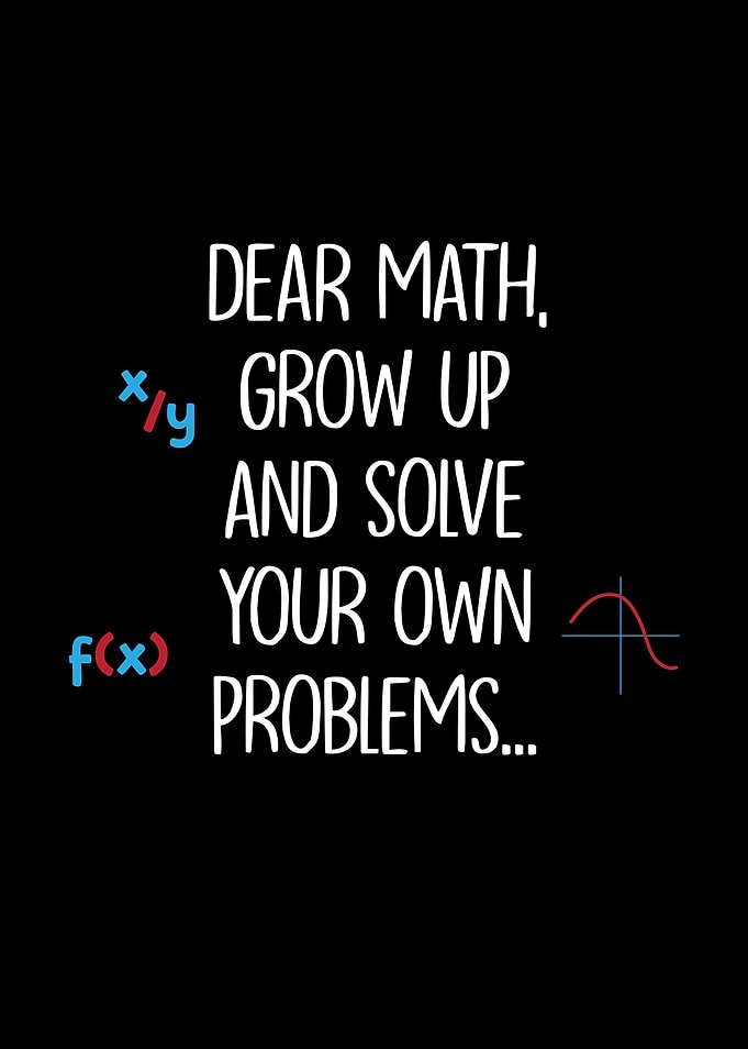 Dear Math Solve Your Own