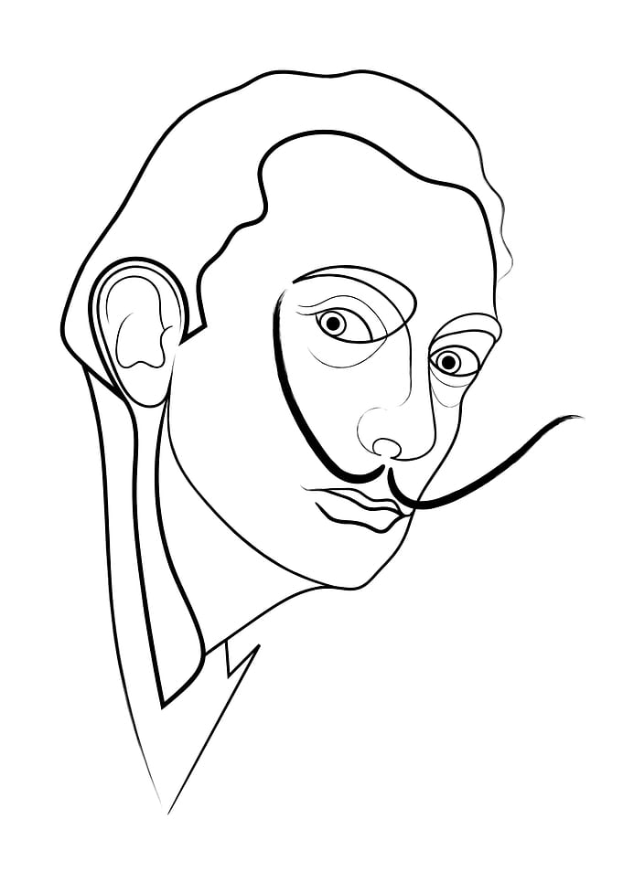 Salvador Line Portrait