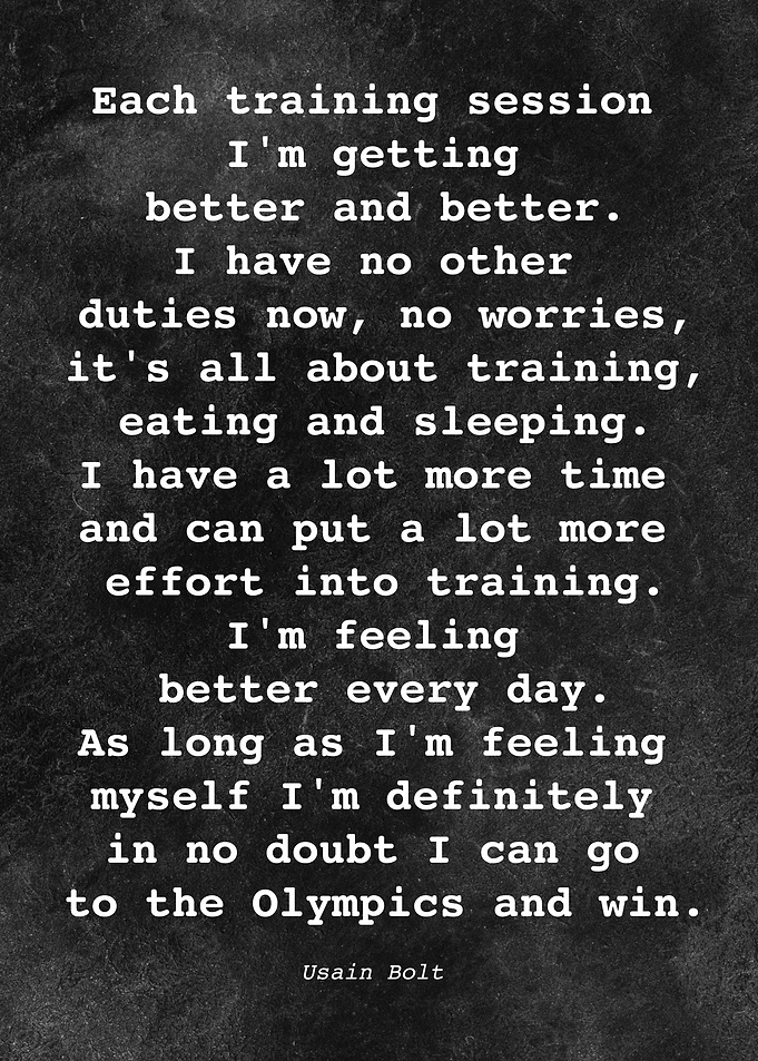 Usain Bolt Quote D019