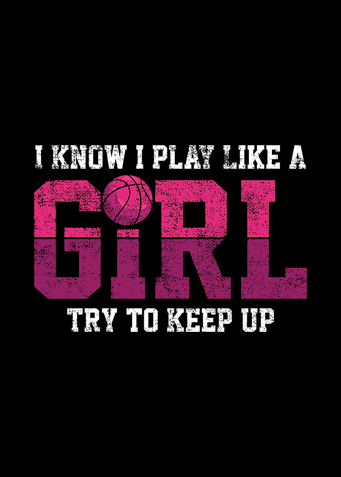 Basketball Girl Vintage