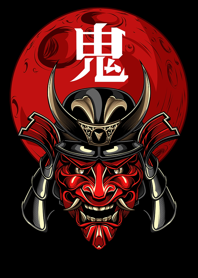 Oni Samurai Vector