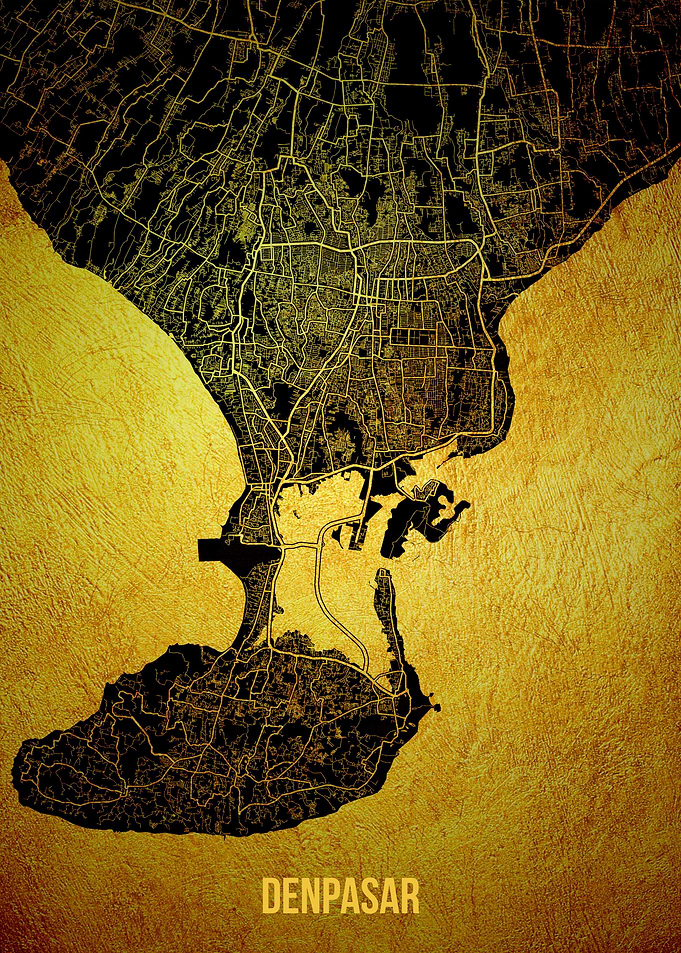 Denpasar gold map