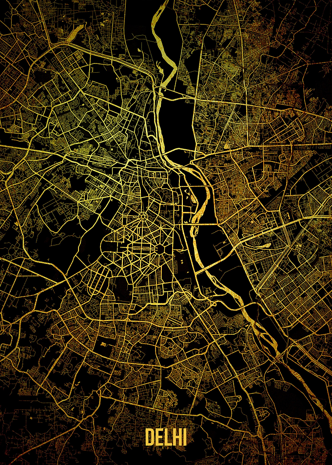 Delhi gold map