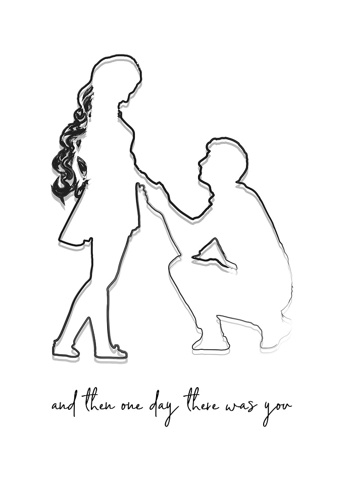 Line Sweet Couple Artwork