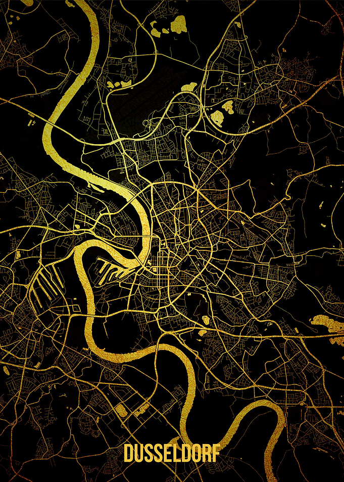Dusseldorf gold map