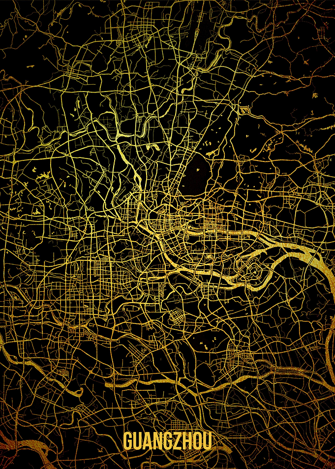 Guangzhou gold map