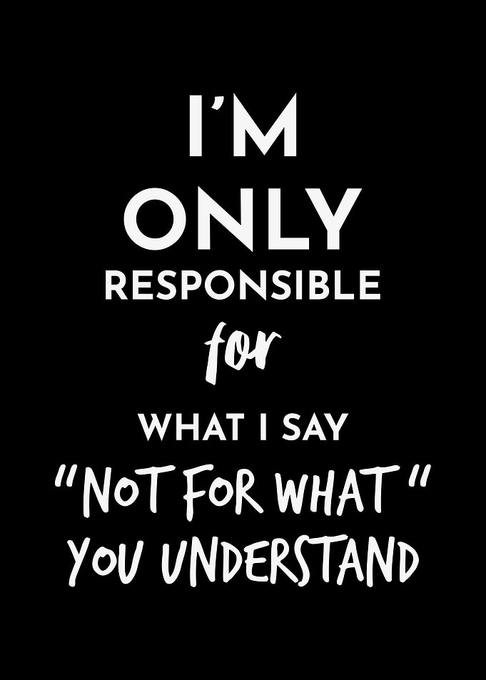 I am only responsible
