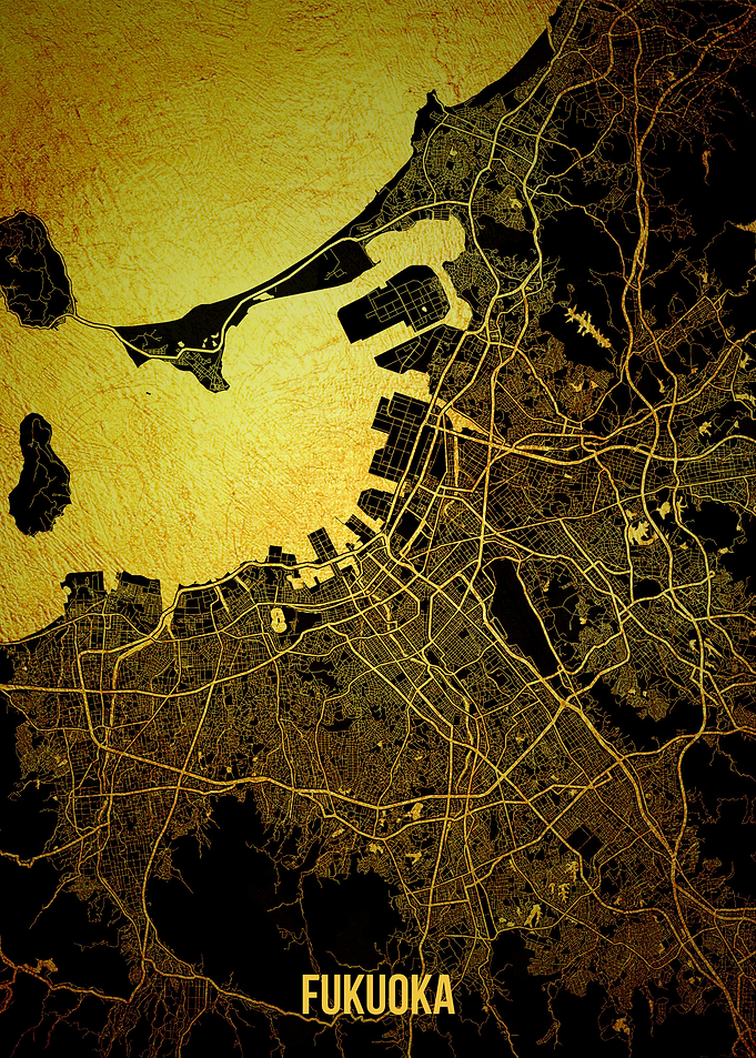Fukuoka gold map