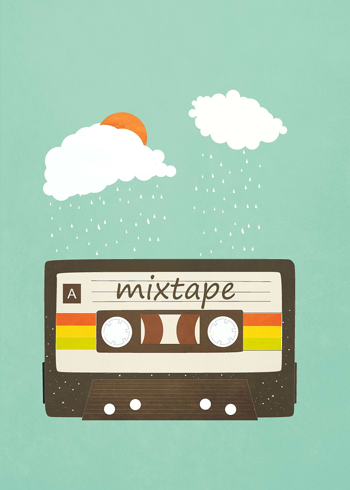 Winter music rain