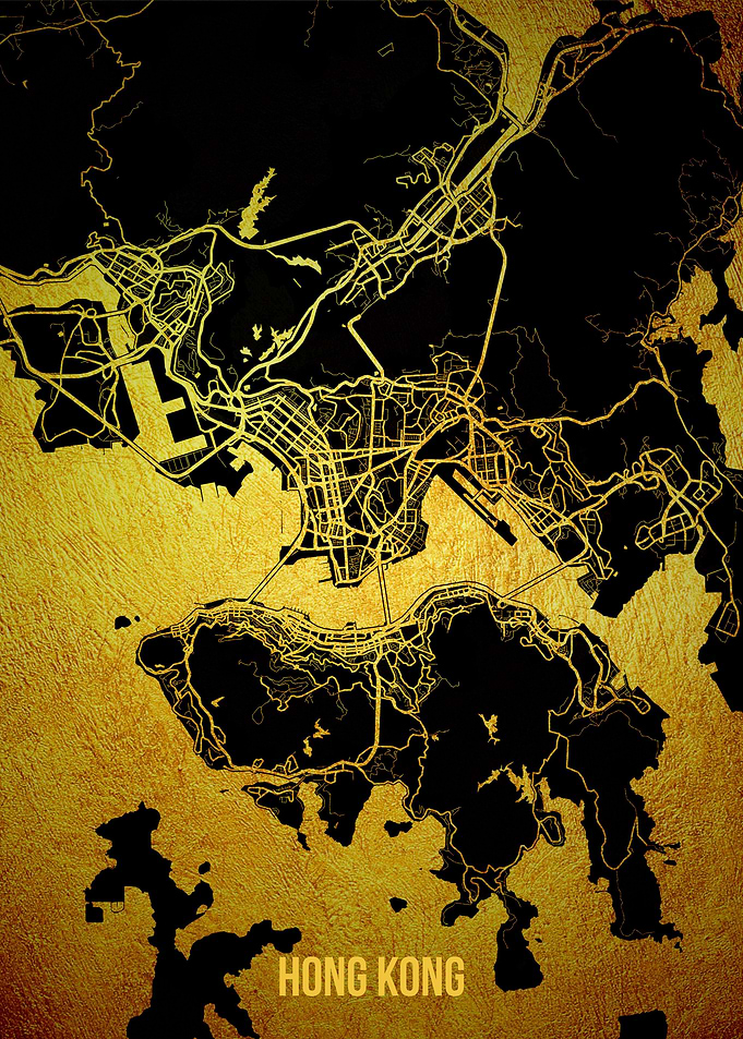 Hong Kong gold map