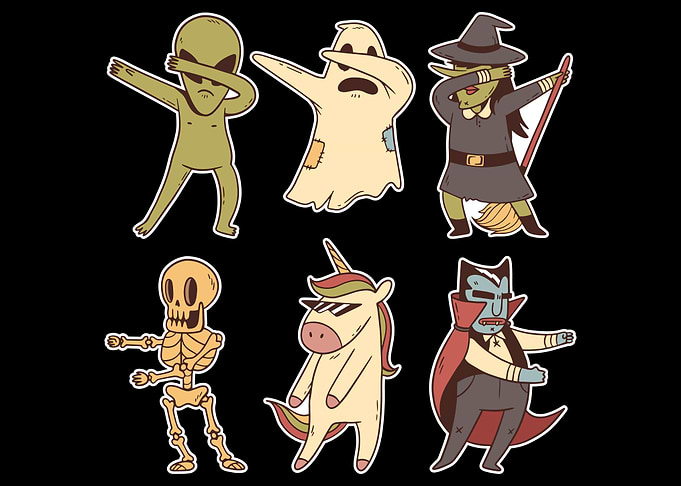Ghost Alien Vampire Skelet