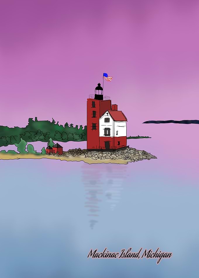 Mackinac Island lighthouse