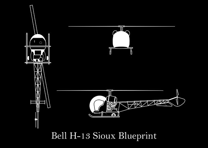 Bell H13 Sioux Blueprint