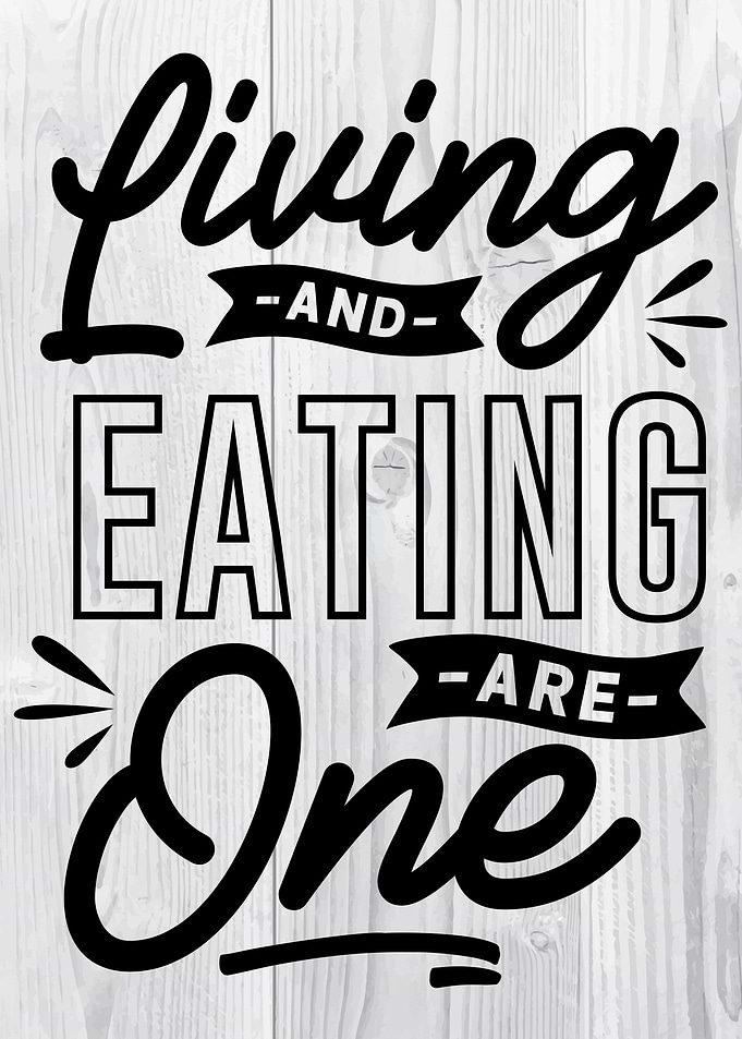 Cooking lettering quotes