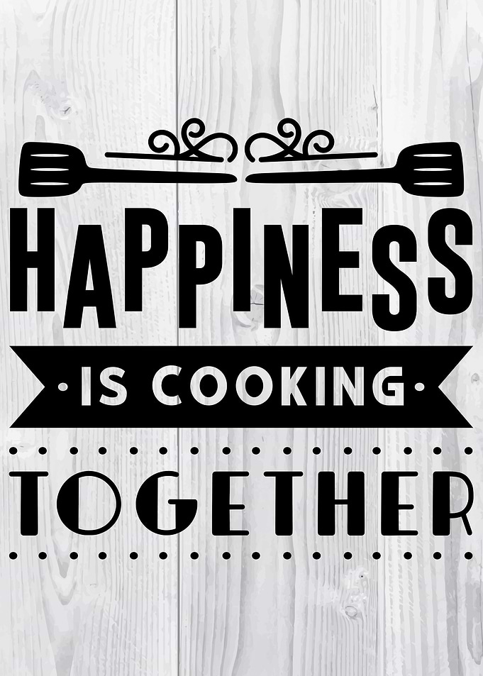 Cooking lettering quotes