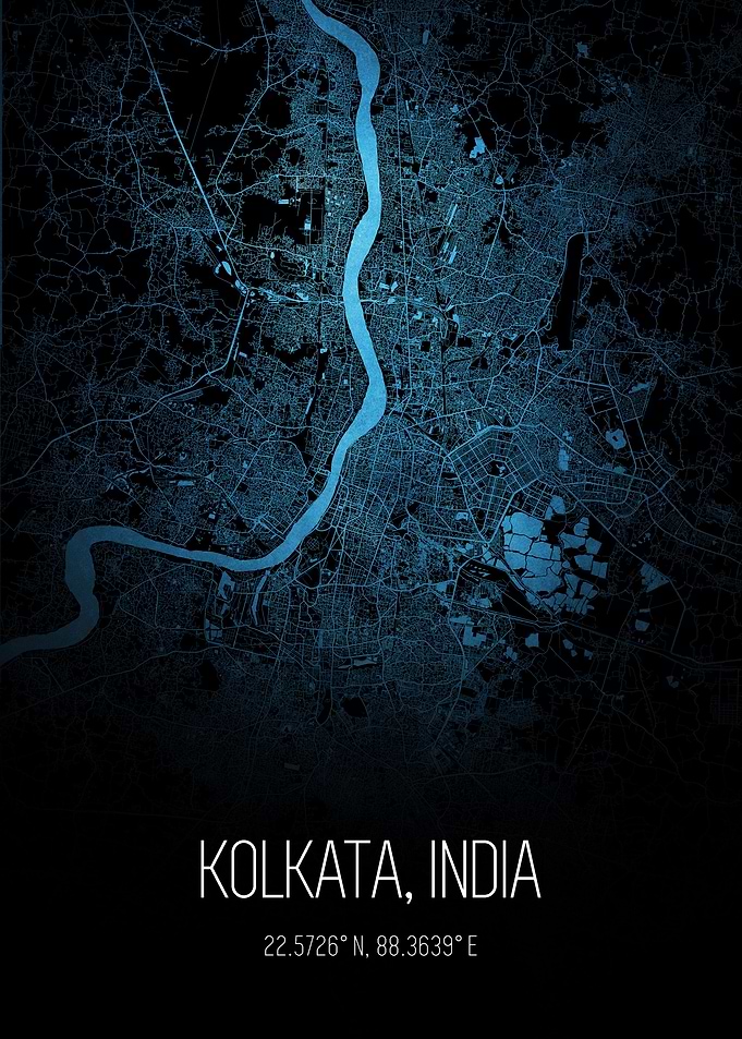 Kolkata India City Map