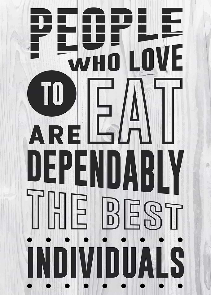 Cooking lettering quotes