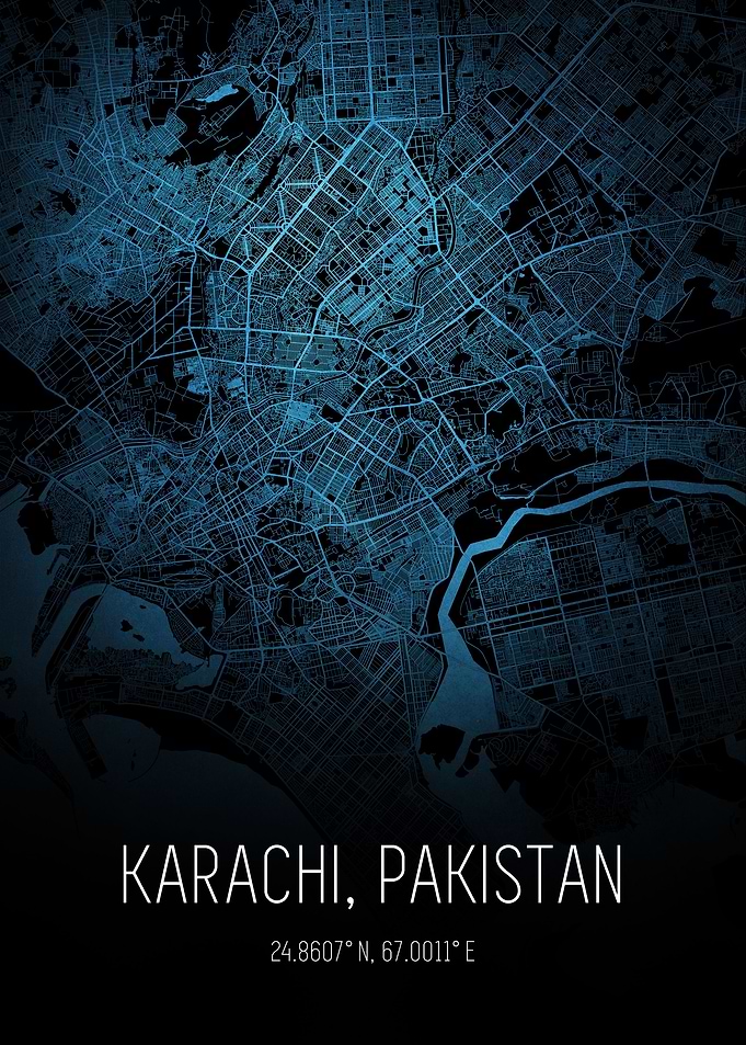 Karachi City Map