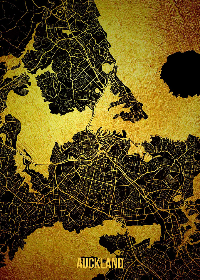 Auckland gold map