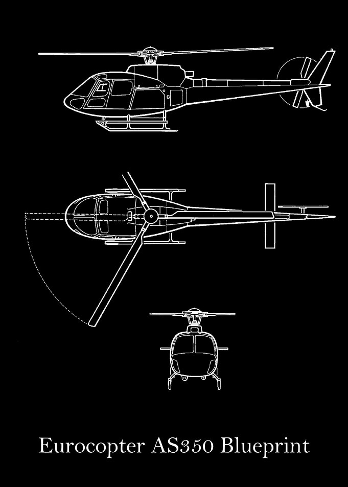 Eurocopter AS350 Blueprint
