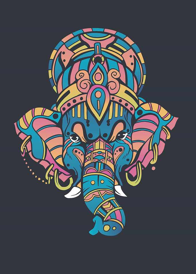Colorful Ganesha